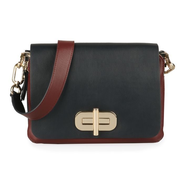 TOMMY HILFIGER, DÁMSKÁ KOŽENÁ CROSSBODY KABELKA STATEMENT MEDIUM AW0AW07101 - CROSSBODY KABELKY - KABELKY