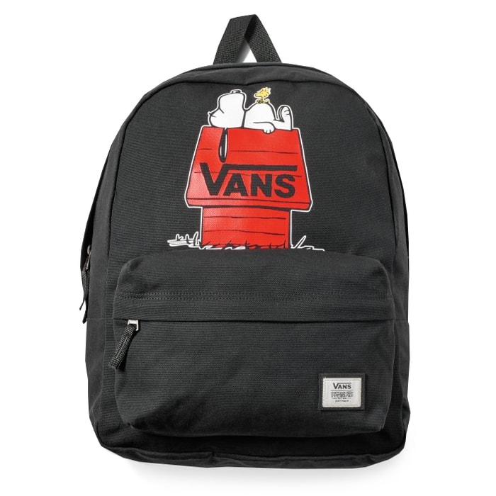 VANS, BATOH PEANUTS REALM BAC BLACK VA3AOWBLK 22 L - MĚSTSKÉ BATOHY - BATOHY