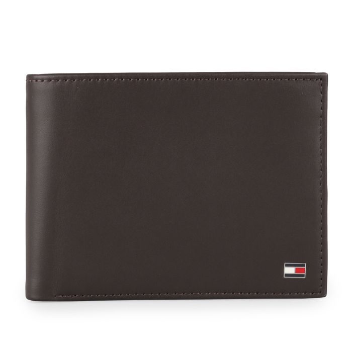 TOMMY HILFIGER, PORTOFEL DE PIELE PENTRU BĂRBAȚI ETON CC FLAP AND COIN AM0AM00652 - PORTOFELE BĂRBAȚI - PORTOFELE