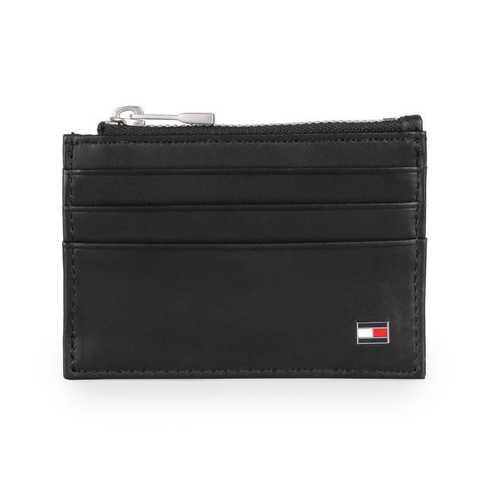 TOMMY HILFIGER, KOŽENÉ POUZDRO NA KARTY ETON AM0AM03085 - POUZDRA NA KARTY - PENĚŽENKY