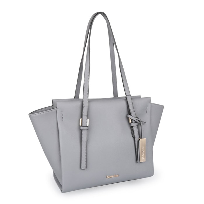 CALVIN KLEIN, KABELKA CALVIN KLEIN MEDIUM TOTE K60K602131 002, ŠEDÁ - KABELKY DO RUKY - KABELKY