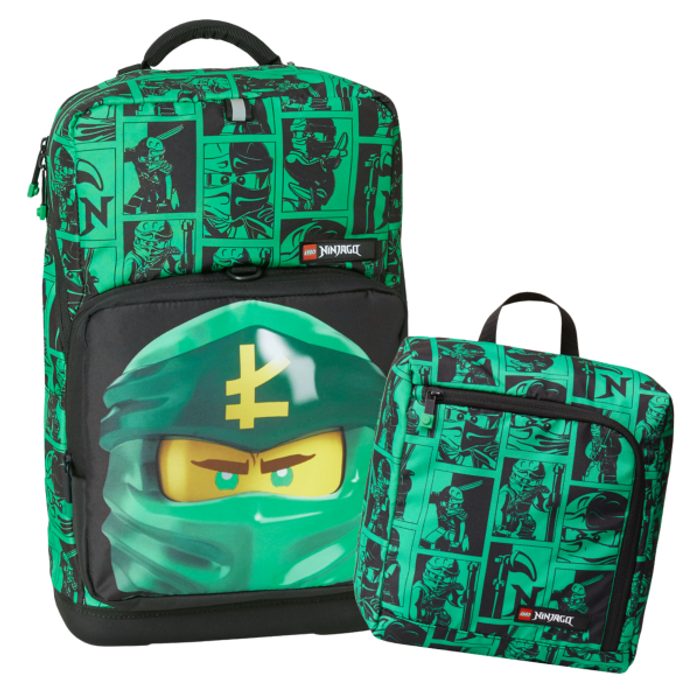 LEGO, ŠKOLNÍ BATOH NINJAGO GREEN OPTIMO PLUS 20 L - ŠKOLNÍ A DĚTSKÉ BATOHY - BATOHY