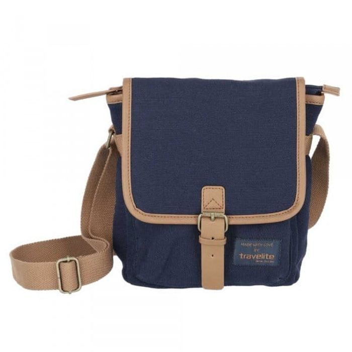 TRAVELITE, CROSSBODY TAŠKA HEMPLINE A5 NAVY - TAŠKY CEZ RAMENO - PÁNSKE TAŠKY