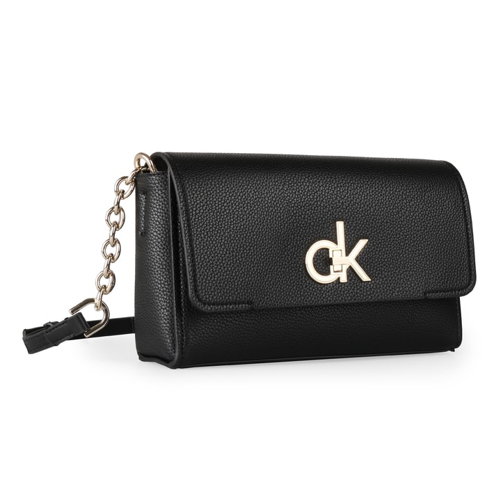 CALVIN KLEIN, GEANTĂ CROSSBODY PENTRU FEMEI RE-LOCK FLAP K60K605608 - GENȚI CROSSBODY - GENȚI