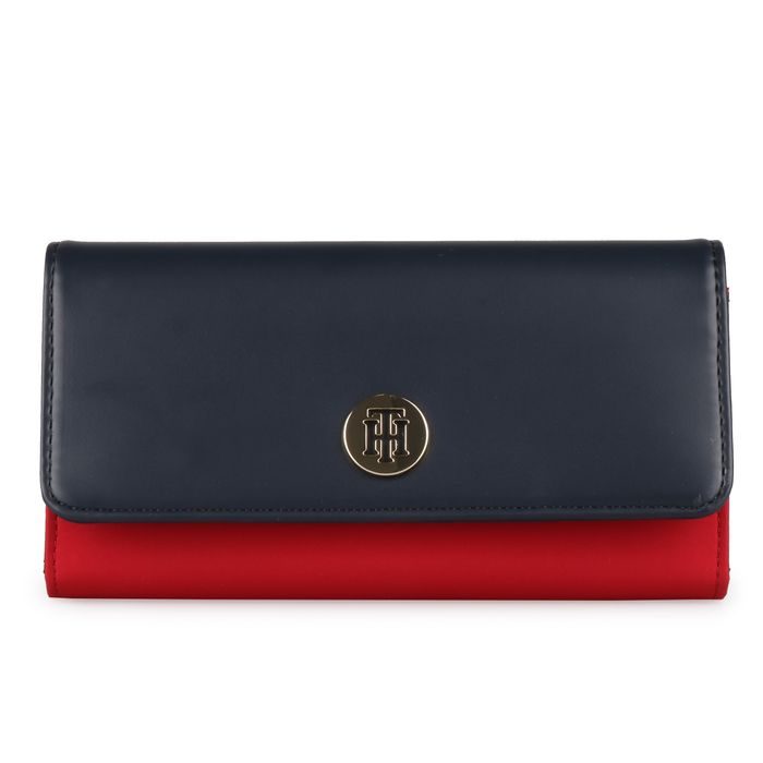 TOMMY HILFIGER, DÁMSKÁ PENĚŽENKA DRESSY NYLON FLAP AW0AW05871 - DÁMSKÉ PENĚŽENKY - PENĚŽENKY