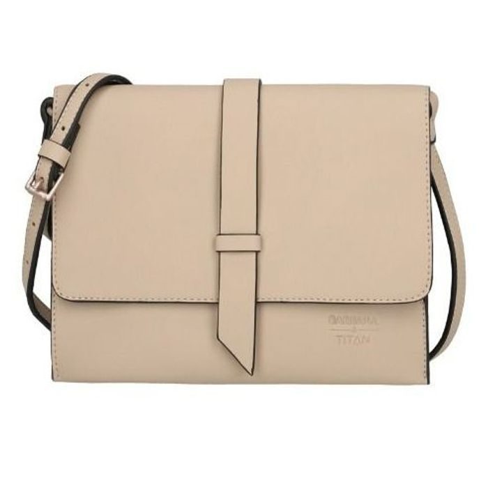 TITAN, DÁMSKA CROSSBODY KABELKA BARBARA PURE MINI SAND - CROSSBODY KABELKY - KABELKY