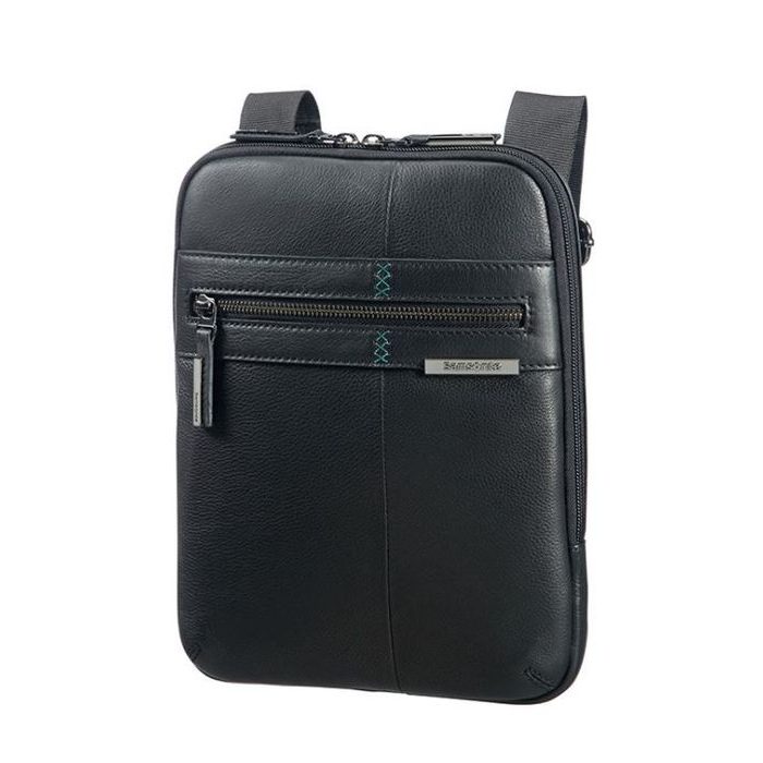 SAMSONITE, PÁNSKA KOŽENÁ TAŠKA CEZ RAMENO 9,7" FORMALITE LTH 61N-002 - TAŠKY CEZ RAMENO - PÁNSKE TAŠKY