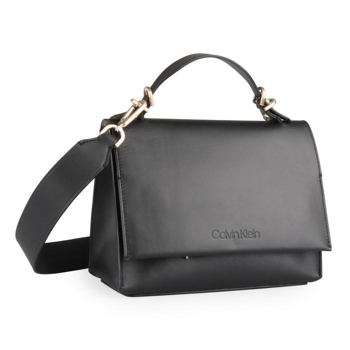 CALVIN KLEIN, DÁMSKÁ KOŽENÁ KABELKA PŘES RAMENO SERENE SMALL K60K604433 - KABELKY PŘES RAMENO - KABELKY