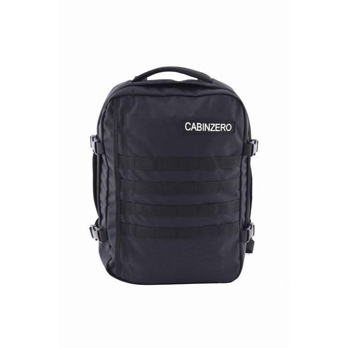 CABINZERO, PALUBNÍ BATOH MILITARY ABSOLUTE BLACK 28 L - MĚSTSKÉ BATOHY - BATOHY