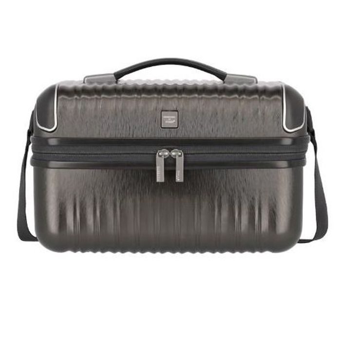 TITAN, KOZMETICKÝ KUFRÍK BARBARA GLINT BEAUTY CASE ANTHRACITE METALLIC - KOZMETICKÉ A TOALETNÉ TAŠKY - CESTOVNÉ  KUFRE A TAŠKY