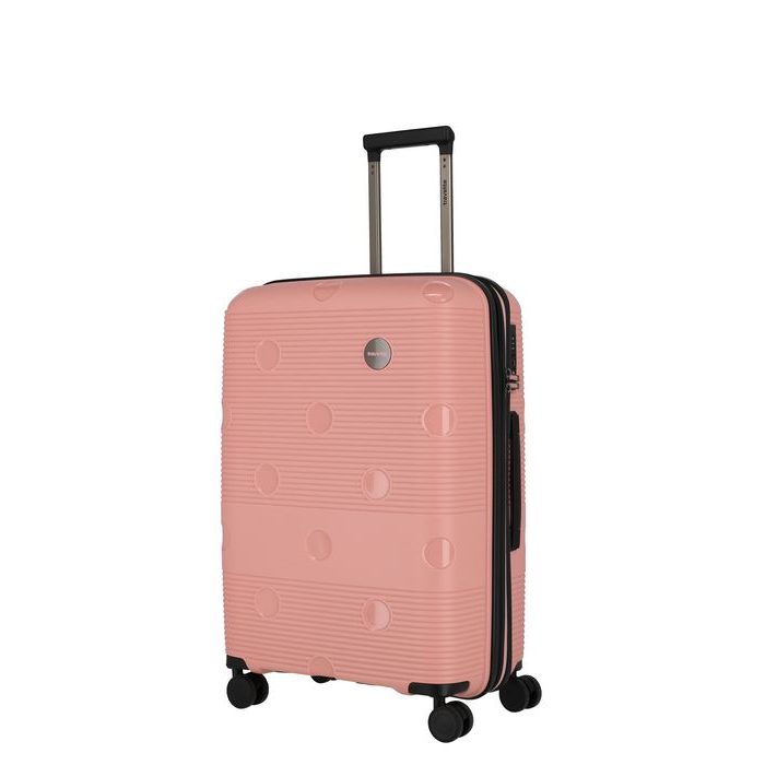 TRAVELITE, ŠKRUPINOVÝ CESTOVNÝ KUFOR SMARTY 4W M PINK 70/79 L - ŠKRUPINOVÉ KUFRE - CESTOVNÉ  KUFRE A TAŠKY