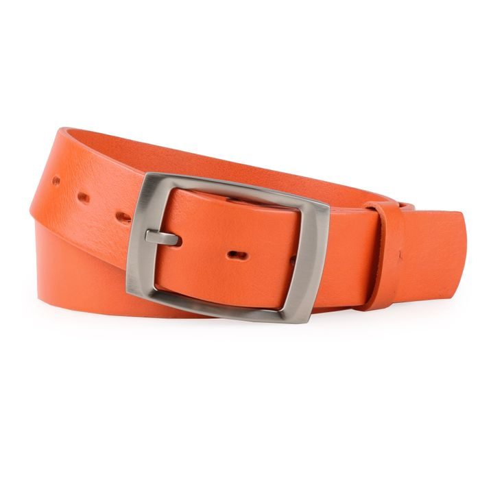 PENNY BELTS, DÁMSKÝ KOŽENÝ OPASEK 4494 ORANŽOVÝ - DÁMSKÉ OPASKY - DOPLŇKY