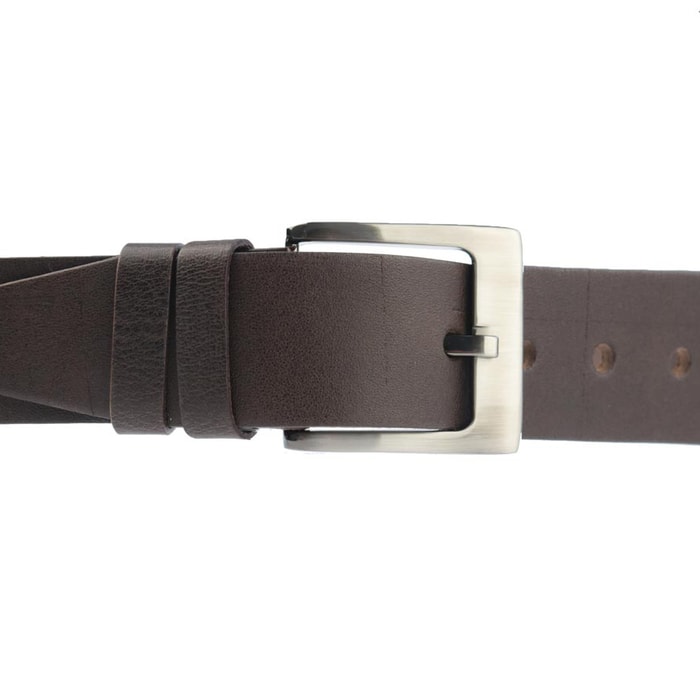 PENNY BELTS, PÁNSKÝ KOŽENÝ OPASEK 08S40, TMAVĚ HNĚDÝ - PÁNSKÉ OPASKY - DOPLŇKY