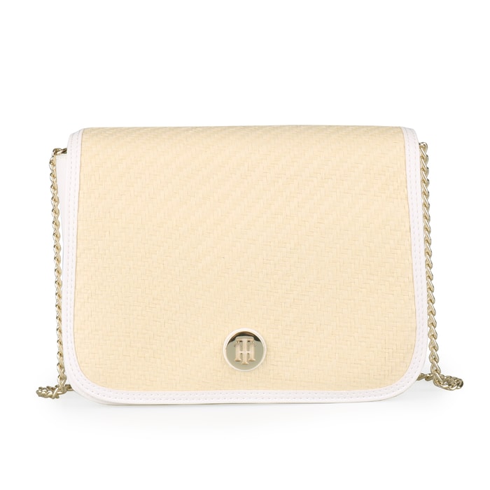 TOMMY HILFIGER, DÁMSKÁ CROSSBODY KABELKA HONEY RAFFIA AW0AW06484 - CROSSBODY KABELKY - KABELKY