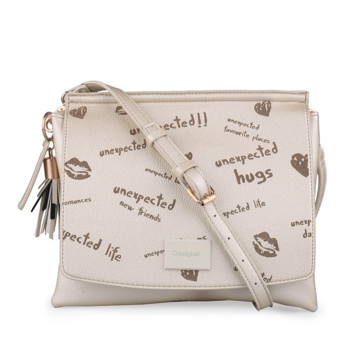 DESIGUAL, DÁMSKÁ CROSSBODY KABELKA BOLS TELL ME AMBERES 18SAXPCI - CROSSBODY KABELKY - KABELKY