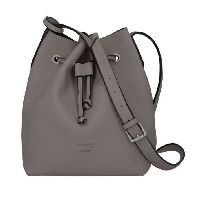 TITAN, DÁMSKÁ KABELKA BARBARA PURE BUCKET BAG GREY - KABELKY PŘES RAMENO - KABELKY