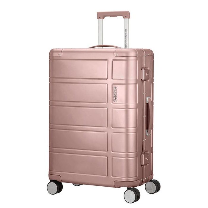 AMERICAN TOURISTER, CESTOVNÍ KUFR ALUMO SPINNER 64 L - SKOŘEPINOVÉ KUFRY - CESTOVNÍ KUFRY A TAŠKY