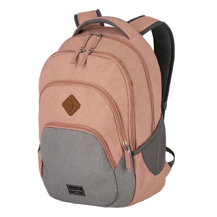 TRAVELITE, MĚSTSKÝ BATOH BASICS MELANGE ROSE/GREY 22 L - BATOHY NA NOTEBOOK - BATOHY