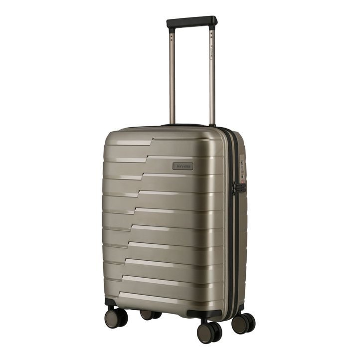 TRAVELITE, KABINOVÝ CESTOVNÍ KUFR AIR BASE S CHAMPAGNE METALLIC 37 L - PŘÍRUČNÍ ZAVAZADLA - CESTOVNÍ KUFRY A TAŠKY