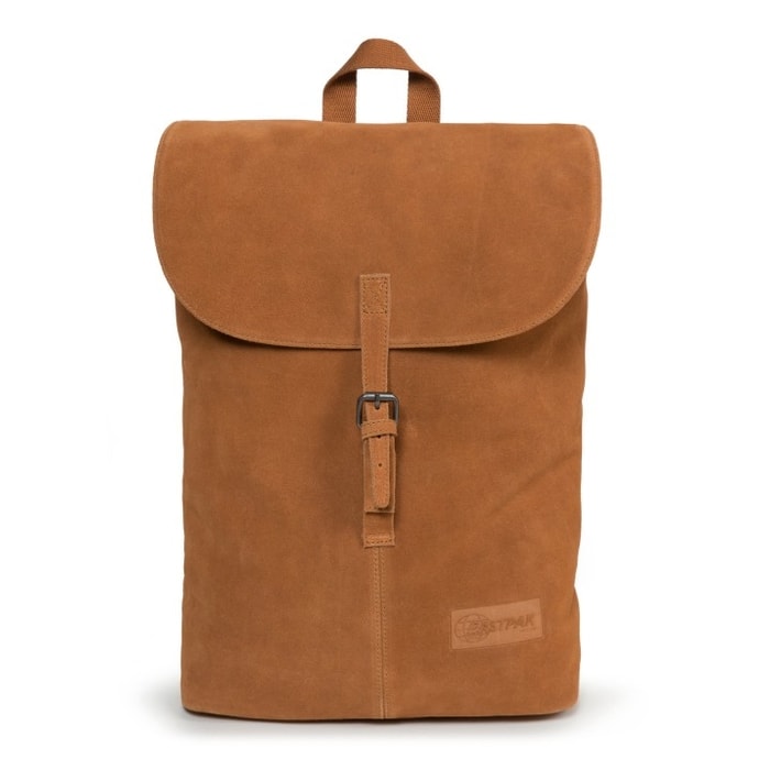 EASTPAK, MĚSTSKÝ KOŽENÝ BATOH CIERA SUEDE RUST 17 L - MĚSTSKÉ BATOHY - BATOHY