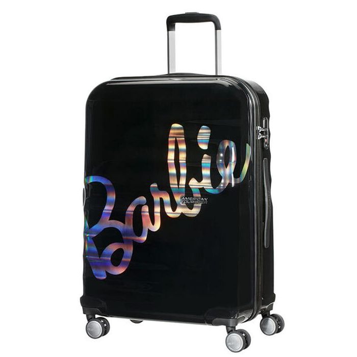 AMERICAN TOURISTER, SKOŘEPINOVÝ CESTOVNÍ KUFR WAVEBREAKER BARBIE SPINNER 64 L - SKOŘEPINOVÉ KUFRY - CESTOVNÍ KUFRY A TAŠKY