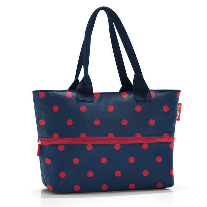 REISENTHEL, DÁMSKA SHOPPER KABELKA E1 MIXED DOTS RED - SHOPPER KABELKY - KABELKY