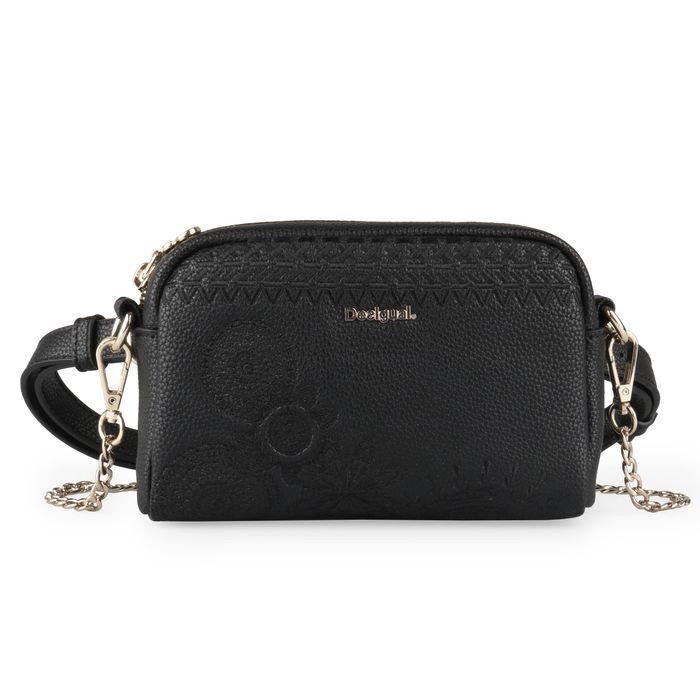 DESIGUAL, DÁMSKÁ CROSSBODY KABELKA/LEDVINKA 2V1 BOLS DARK AMBER MARACAIBO 18WAXPE5 - CROSSBODY KABELKY - KABELKY