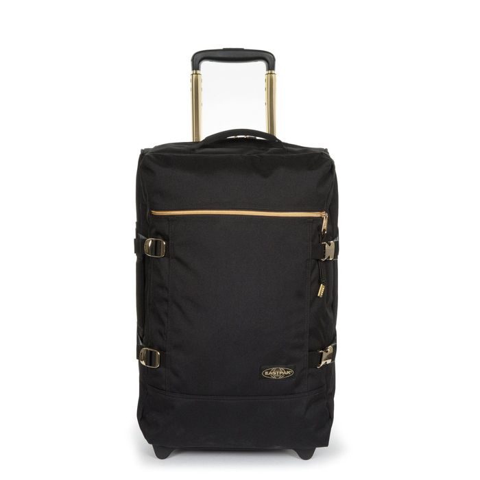 EASTPAK, PALUBNÁ CESTOVNÁ TAŠKA TRANVERZ S GOLDOUT BLACK-GOLD 42 L - CESTOVNÉ TAŠKY - CESTOVNÉ  KUFRE A TAŠKY