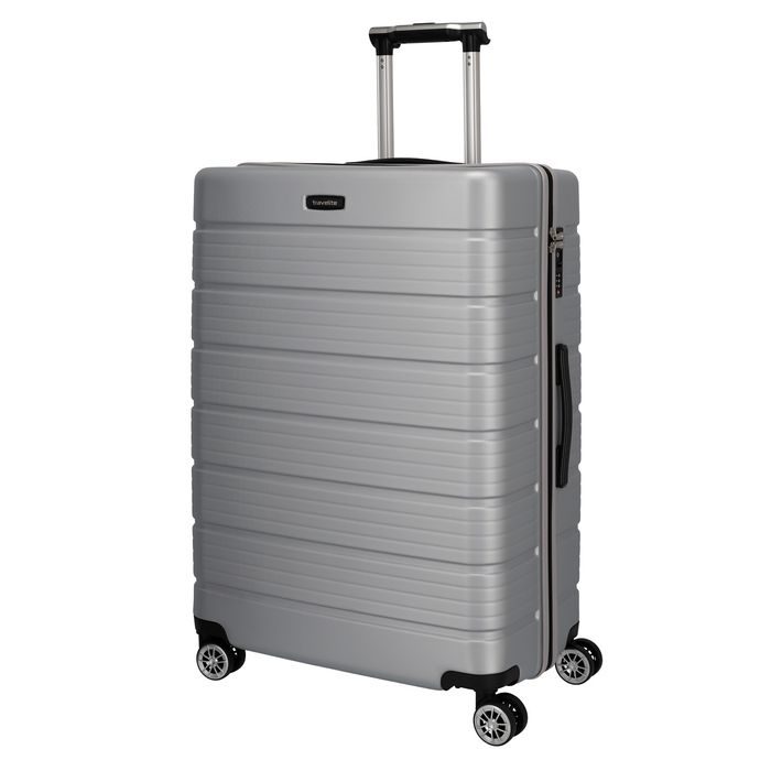 TRAVELITE, ŠKRUPINOVÝ CESTOVNÝ KUFOR SOHO 4W L SILVER 106 L - ŠKRUPINOVÉ KUFRE - CESTOVNÉ  KUFRE A TAŠKY