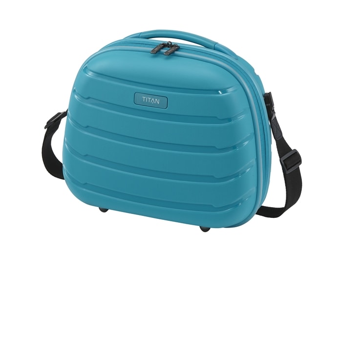 TITAN, KOSMETICKÝ KUFŘÍK LIMIT BEAUTY CASE AQUA BLUE 18 L - KOZMETICKÉ A TOALETNÉ TAŠKY - CESTOVNÉ  KUFRE A TAŠKY