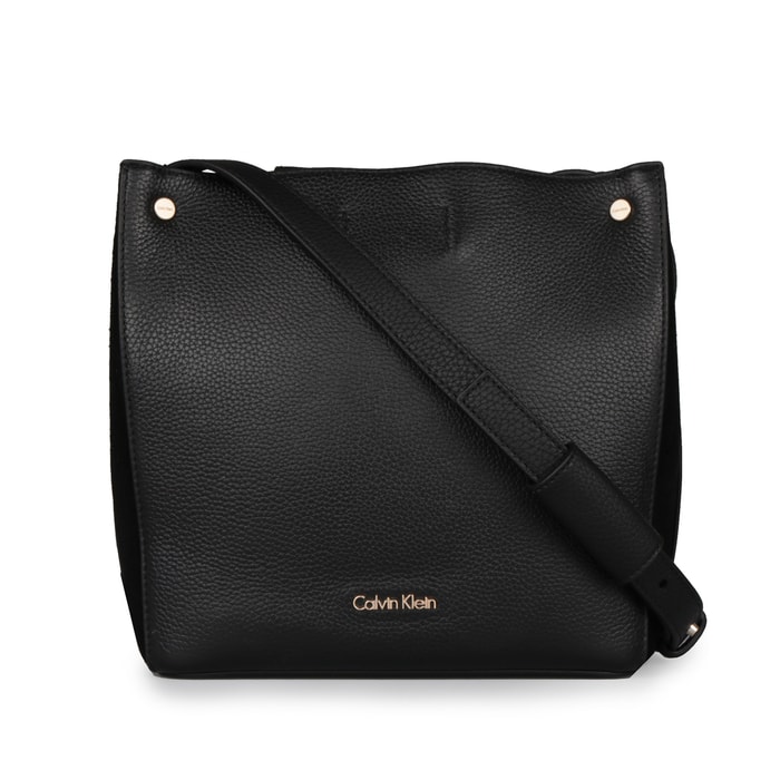 CALVIN KLEIN, DÁMSKÁ KOŽENÁ KABELKA LIZZY CUBE SUEDE K60K603693 - CROSSBODY KABELKY - KABELKY