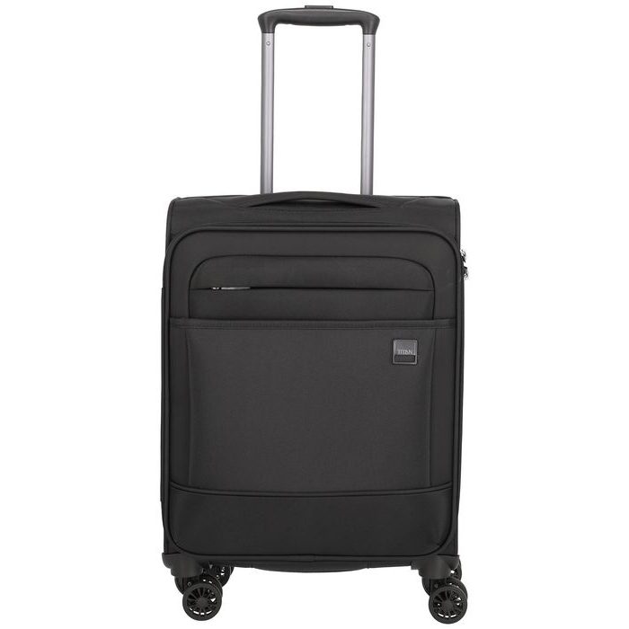 TITAN, KABÍNOVÝ CESTOVNÝ KUFOR CALEXX 4W S BLACK 33 L - PRÍRUČNÁ BATOŽINA - CESTOVNÉ  KUFRE A TAŠKY