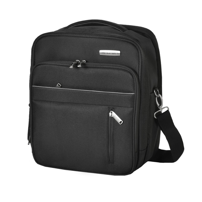 TRAVELITE, TAŠKA PŘES RAMENO CAPRI BOARD BAG VERTICAL BLACK 19 L - TAŠKY PŘES RAMENO - PÁNSKÉ TAŠKY