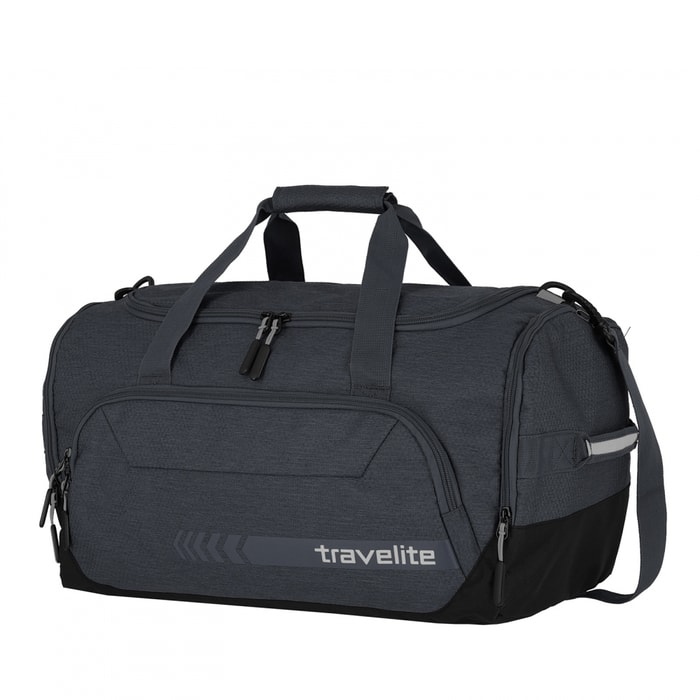 TRAVELITE, CESTOVNÁ TAŠKA KICK OFF DUFFLE M 45 L TMAVO ŠEDÁ - CESTOVNÉ TAŠKY - CESTOVNÉ  KUFRE A TAŠKY