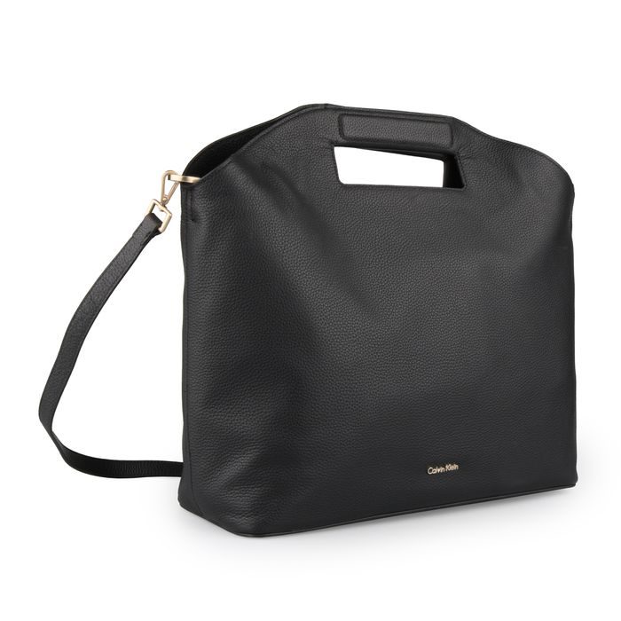 CALVIN KLEIN, DÁMSKÁ KOŽENÁ KABELKA CARRYALL LARGE GRAB K60K603864 - KABELKY PŘES RAMENO - KABELKY