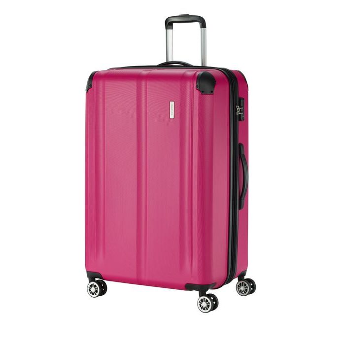 TRAVELITE, ŠKRUPINOVÝ CESTOVNÝ KUFOR CITY 4W L BERRY 113/124 L - ŠKRUPINOVÉ KUFRE - CESTOVNÉ  KUFRE A TAŠKY