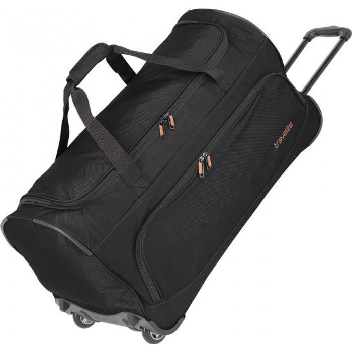 TRAVELITE, CESTOVNÁ TAŠKA BASICS FRESH WHEELED DUFFLE BLACK 89 L - CESTOVNÉ TAŠKY - CESTOVNÉ  KUFRE A TAŠKY