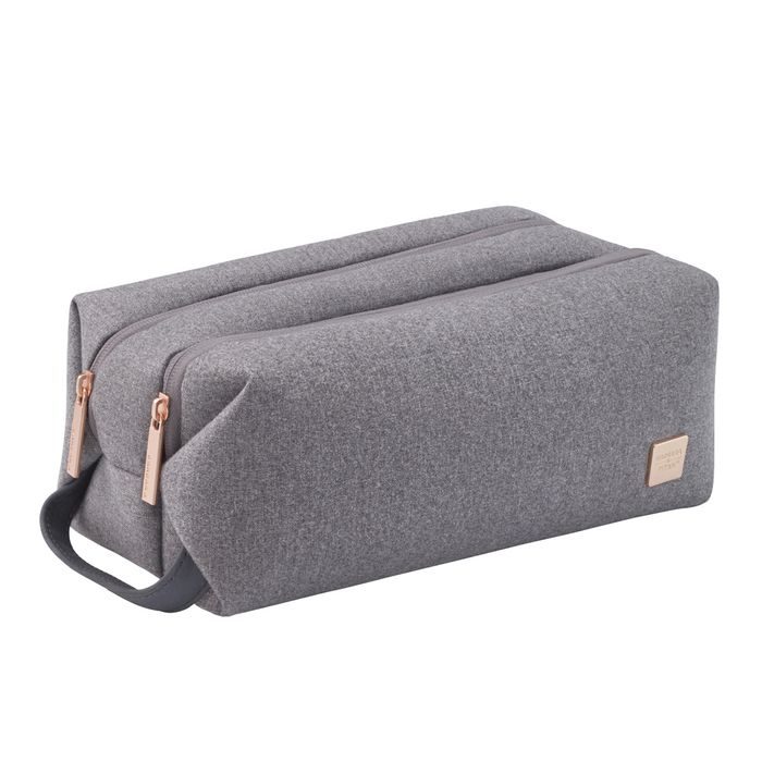 TITAN, KOSMETICKÁ TAŠKA BARBARA TOILET BAG GREY - KOSMETICKÉ A TOALETNÍ TAŠKY - CESTOVNÍ KUFRY A TAŠKY