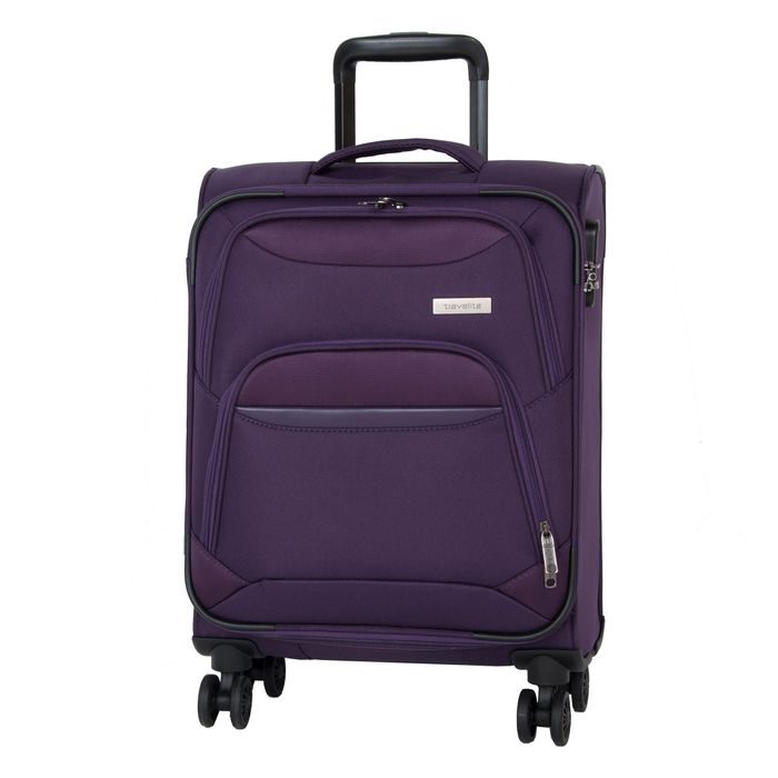 TRAVELITE, KABINOVÝ CESTOVNÍ KUFR KENDO 4W S PURPLE 33 L - PŘÍRUČNÍ ZAVAZADLA - CESTOVNÍ KUFRY A TAŠKY