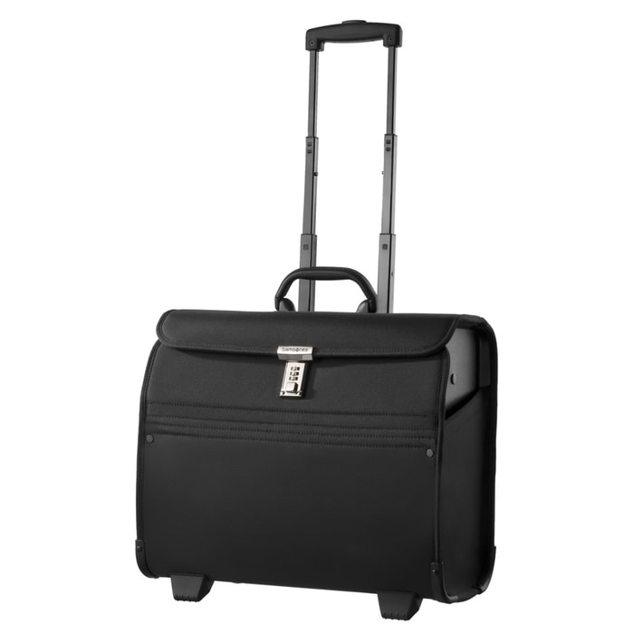 SAMSONITE, KABÍNOVÝ KUFOR SAMSONITE TRANSIT PILOT CASE SYNCRETIC 15,6' U93-003 - ČIERNA - ŠKRUPINOVÉ KUFRE - CESTOVNÉ  KUFRE A TAŠKY