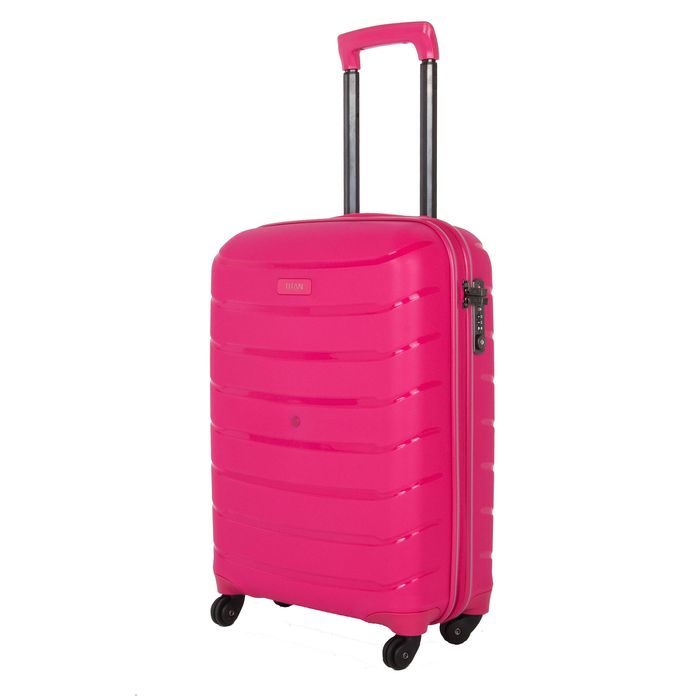 TITAN, KABÍNOVÝ CESTOVNÝ KUFOR LIMIT 4W S HOT PINK 39 L - ŠKRUPINOVÉ KUFRE - CESTOVNÉ  KUFRE A TAŠKY