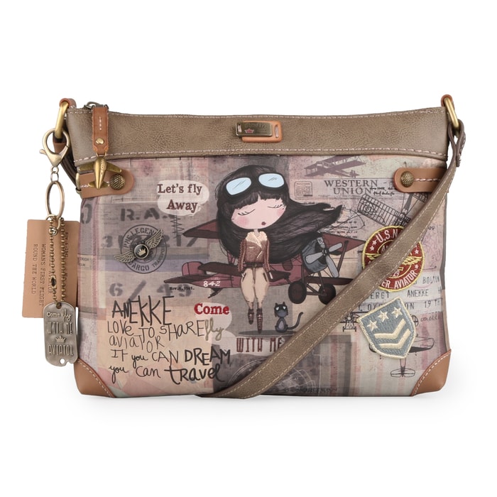 ANEKKE, DÁMSKÁ CROSSBODY KABELKA AVIATOR 27857-01 - CROSSBODY KABELKY - KABELKY