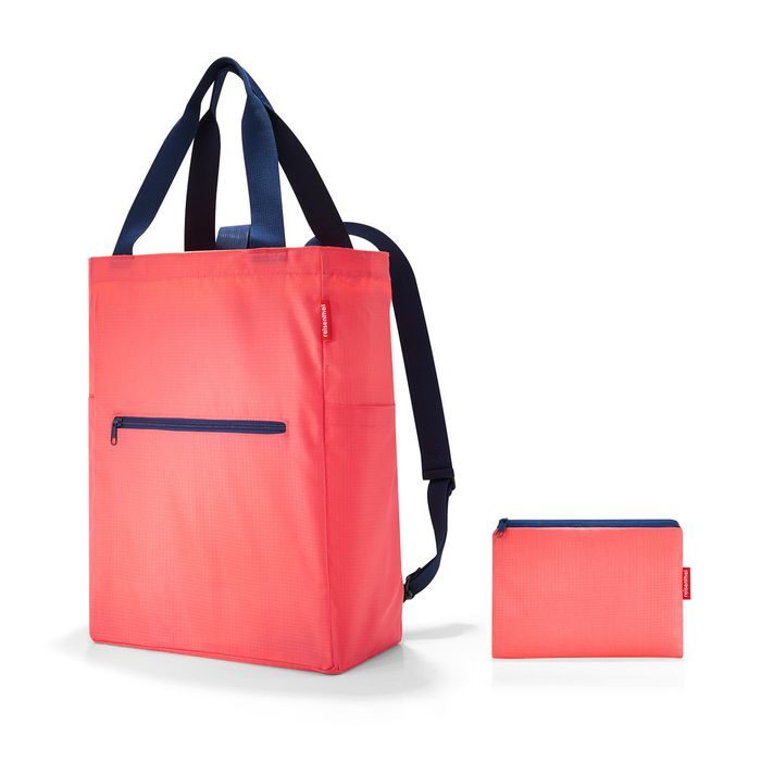 REISENTHEL, MĚSTSKÝ BATOH A NÁKUPNÍ TAŠKA 2V1 MINI MAXI CORAL - SHOPPER KABELKY - KABELKY