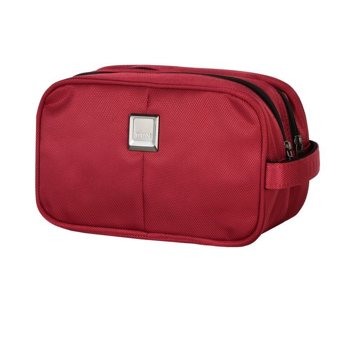 TITAN, KOSMETICKÁ TAŠKA NONSTOP COSMETIC BAG RED 382704-10 - KOSMETICKÉ A TOALETNÍ TAŠKY - CESTOVNÍ KUFRY A TAŠKY