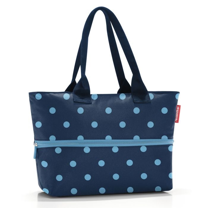 REISENTHEL, DÁMSKA SHOPPER KABELKA E1 MIXED DOTS BLUE - SHOPPER KABELKY - KABELKY