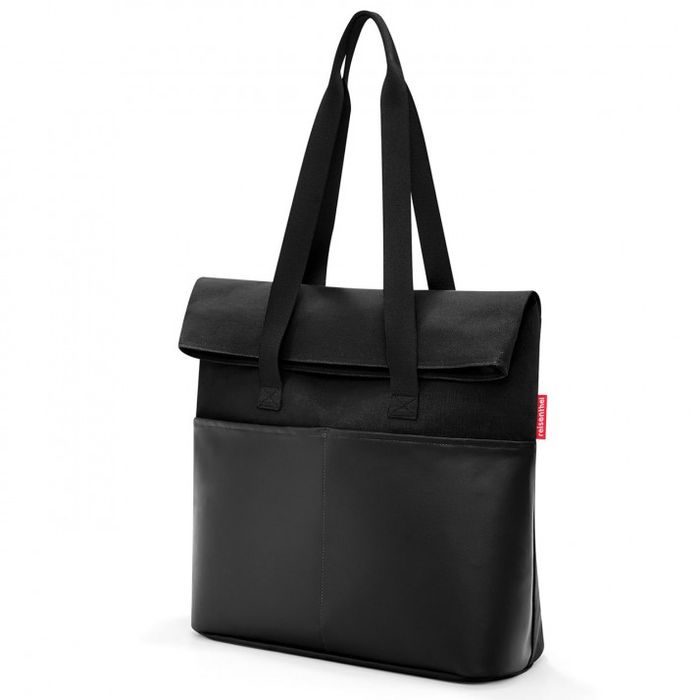 REISENTHEL, DÁMSKÁ KABELKA PŘES RAMENO FOLDBAG CANVAS BLACK - KABELKY CEZ RAMENO - KABELKY