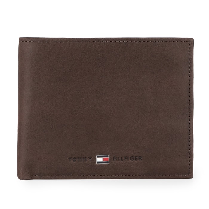 TOMMY HILFIGER, PÁNSKÁ KOŽENÁ PENĚŽENKA JOHNSON TRIFOLD AM0AM00665 - PÁNSKÉ PENĚŽENKY - PENĚŽENKY