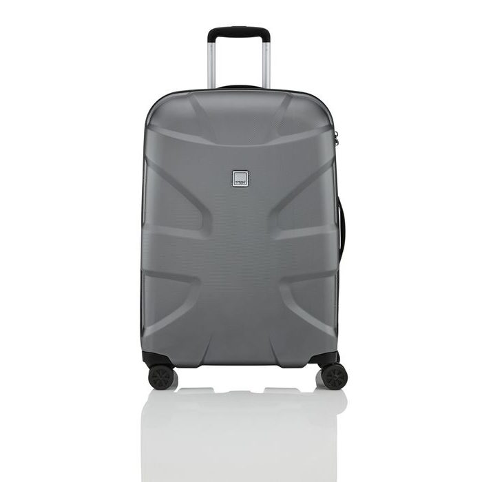 TITAN, ŠKRUPINOVÝ CESTOVNÝ KUFOR X2 SHARK SKIN 4W M+ GUNMETAL SHARK 90 L - ŠKRUPINOVÉ KUFRE - CESTOVNÉ  KUFRE A TAŠKY