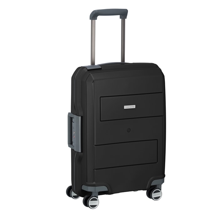 TRAVELITE, KABINOVÝ CESTOVNÍ KUFR MAKRO 4W S BLACK 39 L - PRÍRUČNÁ BATOŽINA - CESTOVNÉ  KUFRE A TAŠKY