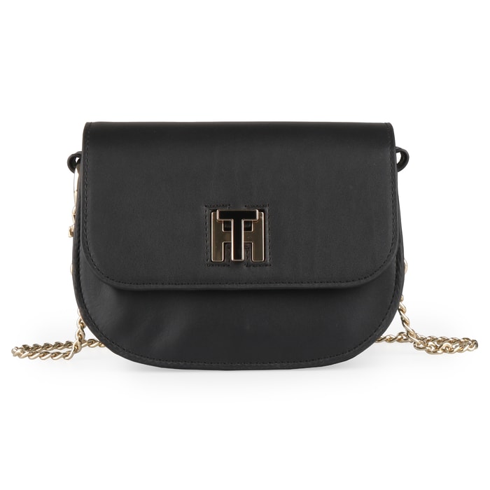 TOMMY HILFIGER, GEANTĂ DE PIELE CROSSBODY PENTRU DAMĂ TH TWIST AW0AW05714 - GENȚI CROSSBODY - GENȚI